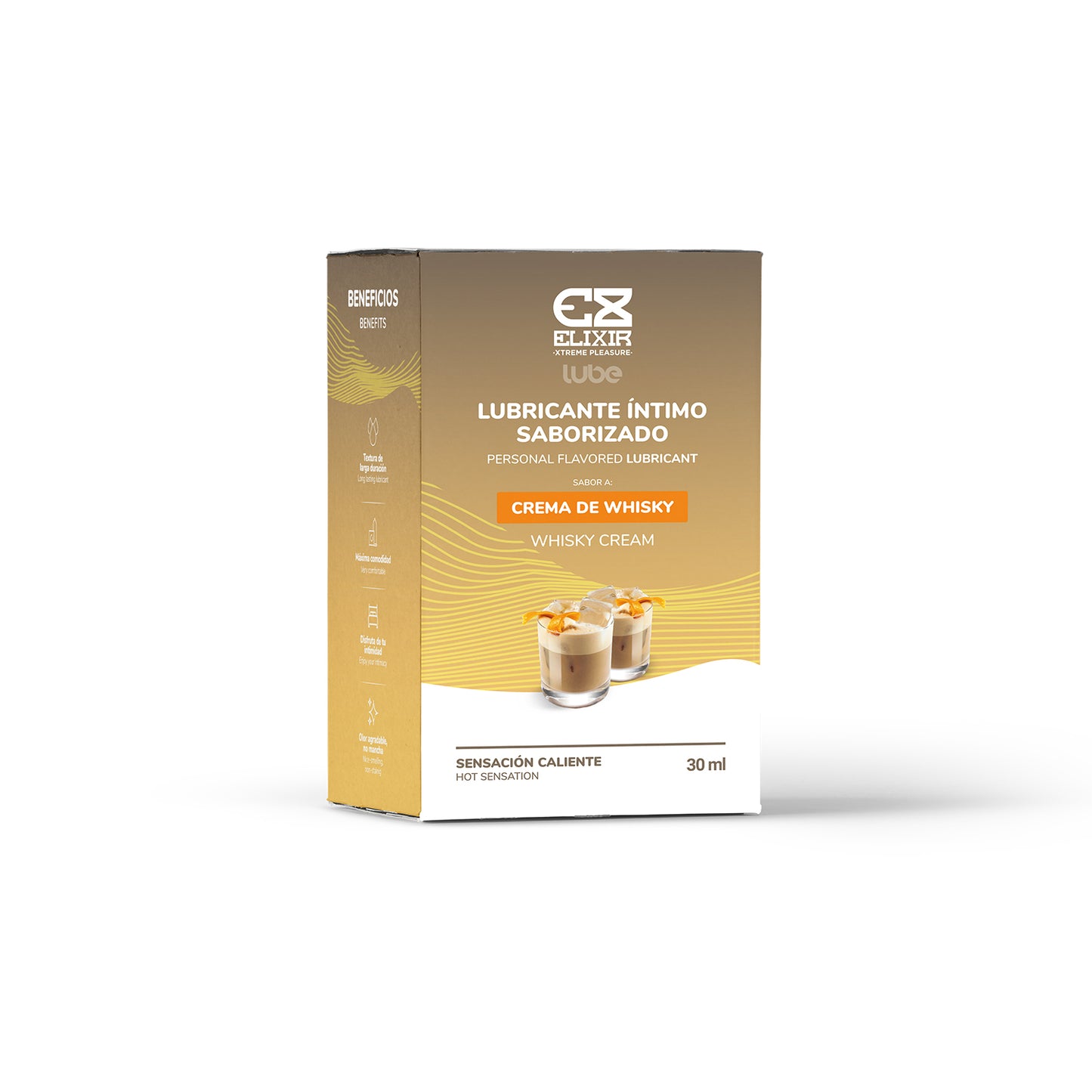 Lubricante Saborizado Crema de Whisky Elixir 30ML