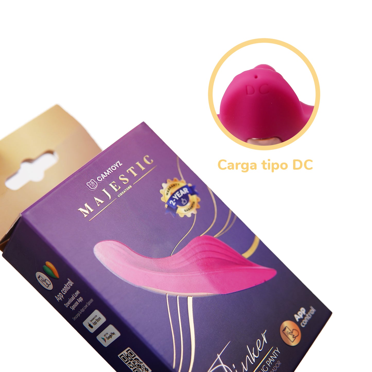 Vibrador Para Panty Tinker Con App Camtoyz